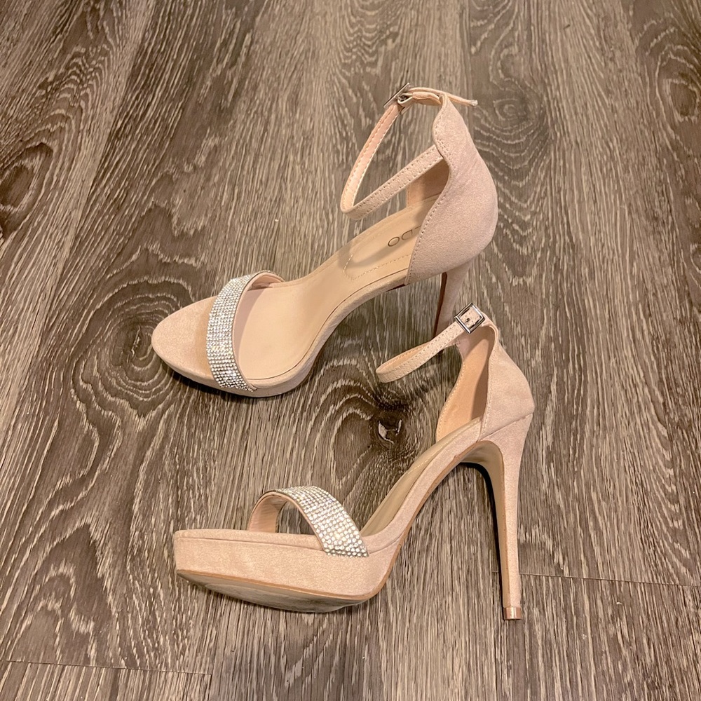 Aldo Suede shiny heels 🌟 37